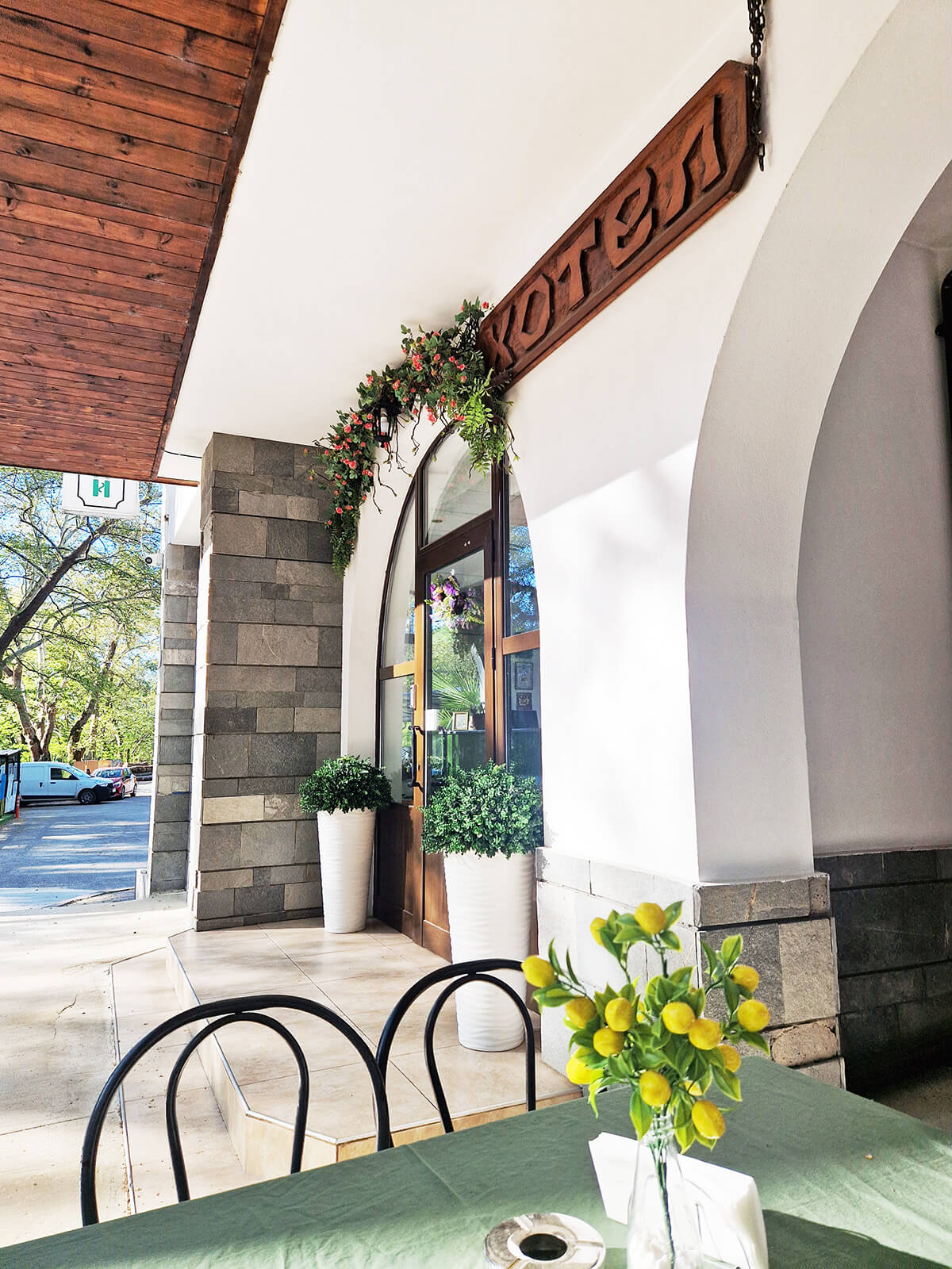 Hotel entrance